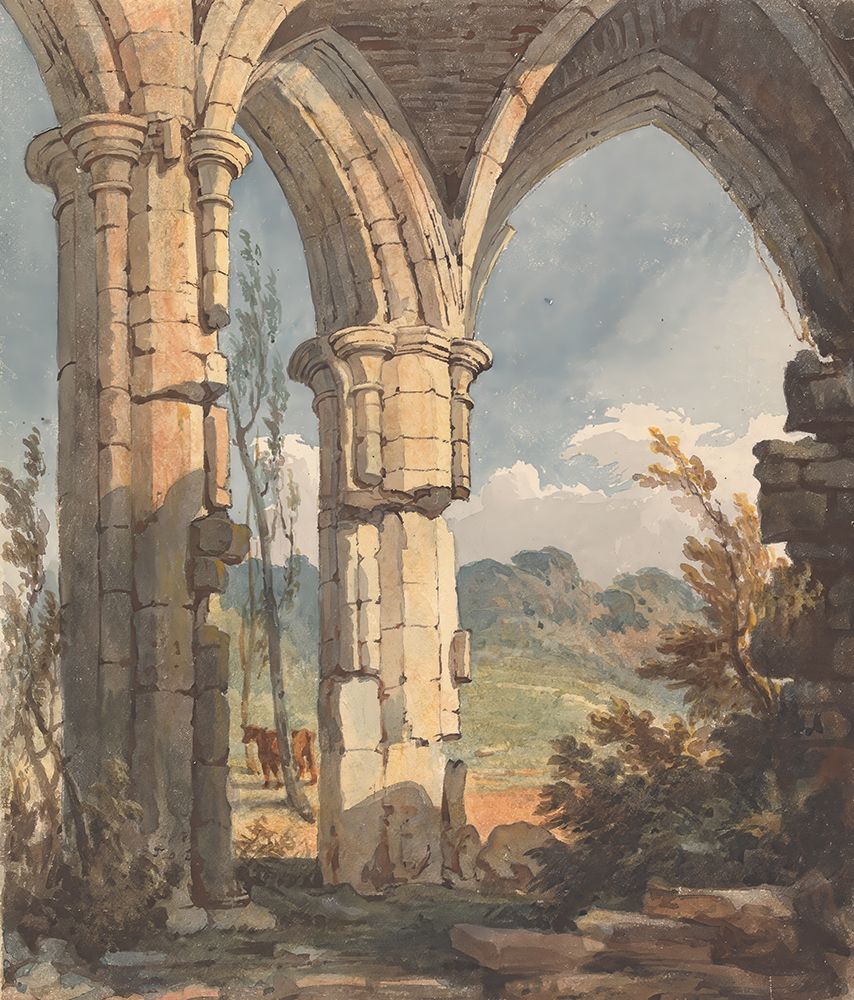 Landscape Looking Through Ruined Archway art print by Thomas Sully for $57.95 CAD