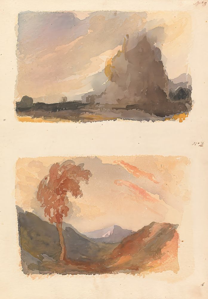 Landscape with Large Cliff art print by Thomas Sully for $57.95 CAD