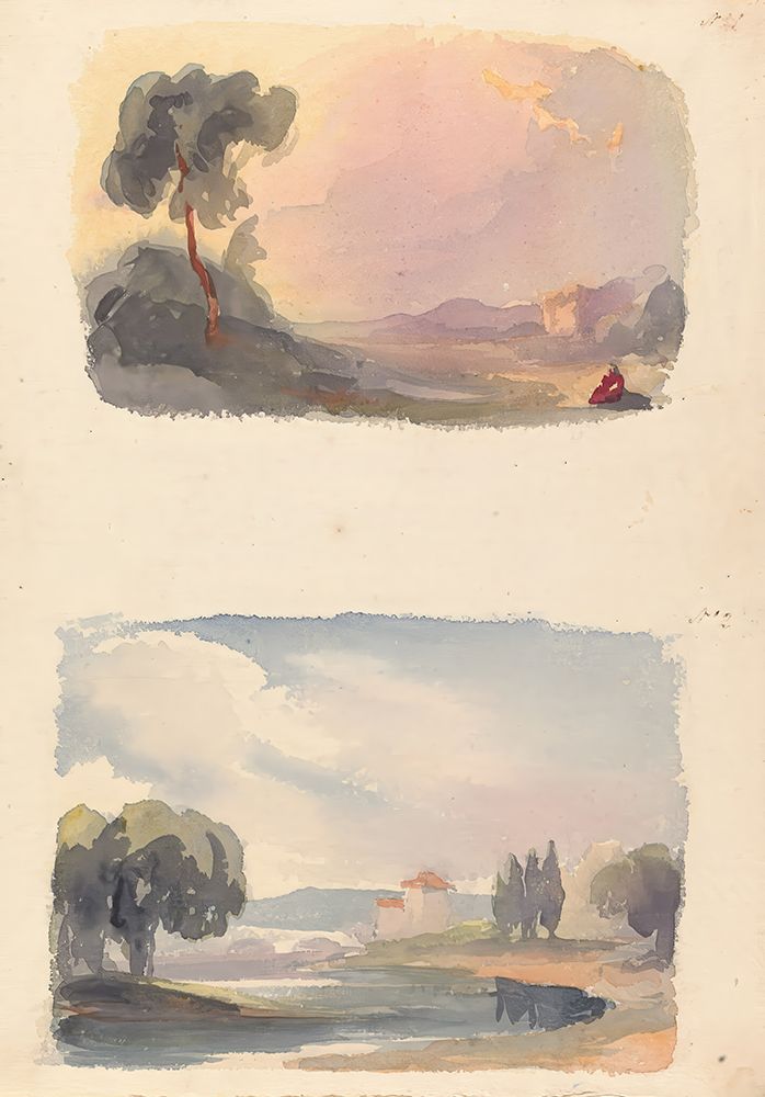 Landscape with Mountains art print by Thomas Sully for $57.95 CAD