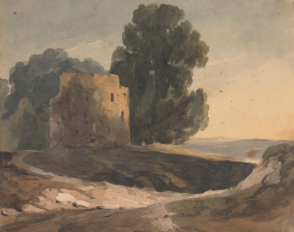 Landscape with Ruined Castle, Trees art print by Thomas Sully for $57.95 CAD