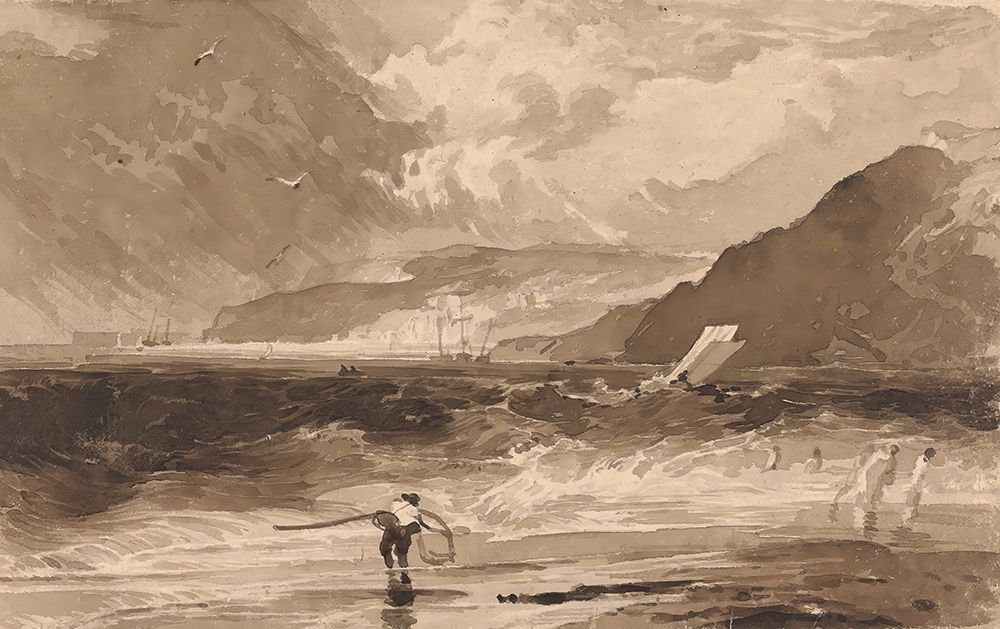 Lyme Regis, Dorsetshire, a Squall art print by Thomas Sully for $57.95 CAD