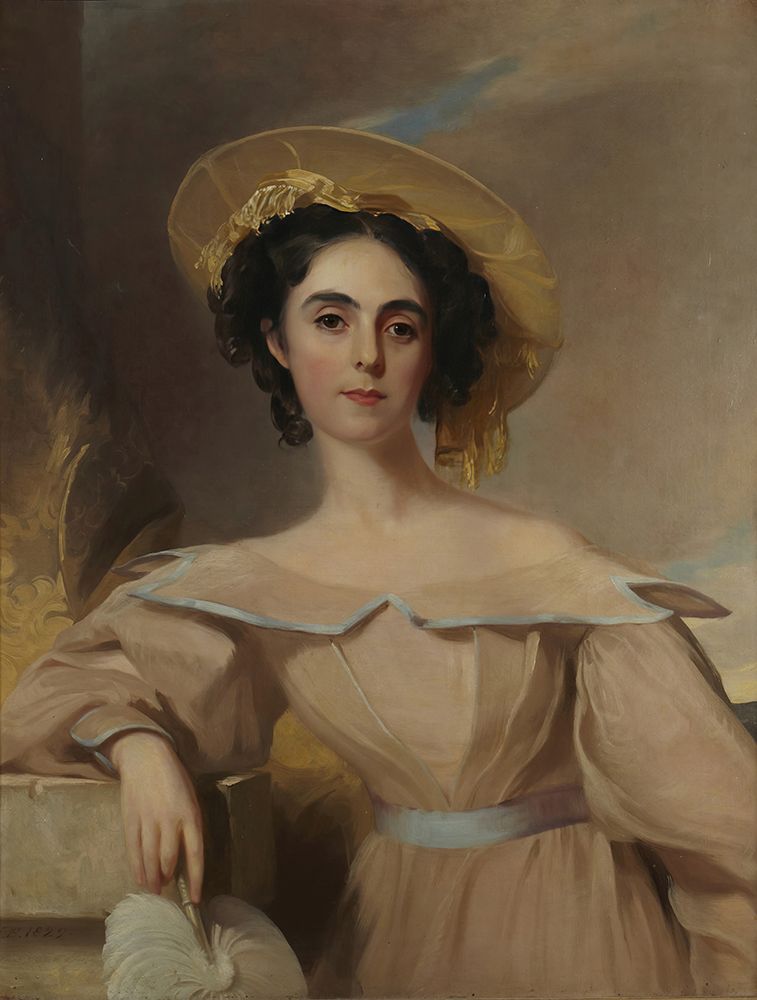 Mrs. Charles Gratiot 1829 art print by Thomas Sully for $57.95 CAD