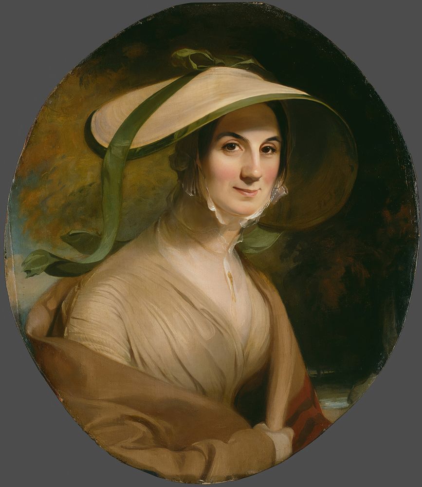 Mrs. George Lingen 1842 art print by Thomas Sully for $57.95 CAD