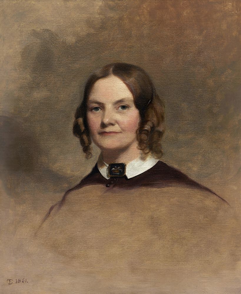 Portrait of Mrs. George H. Crossman 1861 art print by Thomas Sully for $57.95 CAD