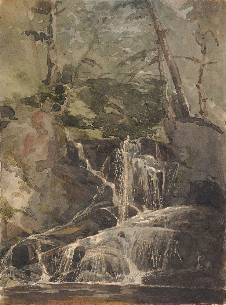Small Waterfall in Forest art print by Thomas Sully for $57.95 CAD