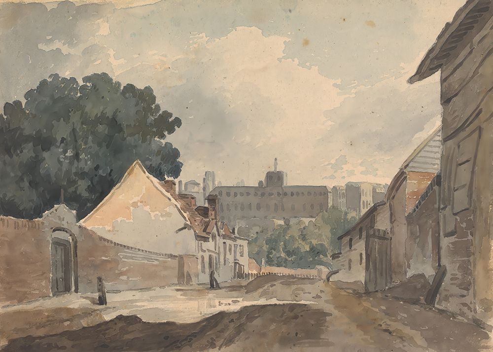 Street Scene, Lined with Buildings art print by Thomas Sully for $57.95 CAD