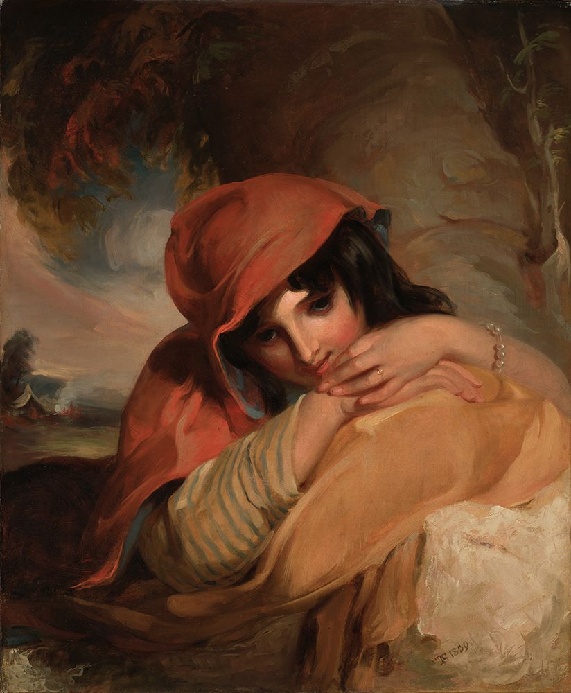 The Gypsy Girl 1839 art print by Thomas Sully for $57.95 CAD