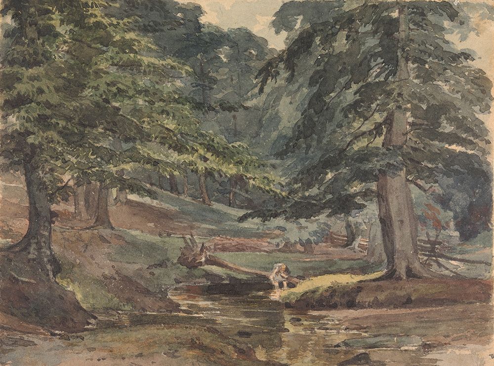 Wooded River Scene art print by Thomas Sully for $57.95 CAD