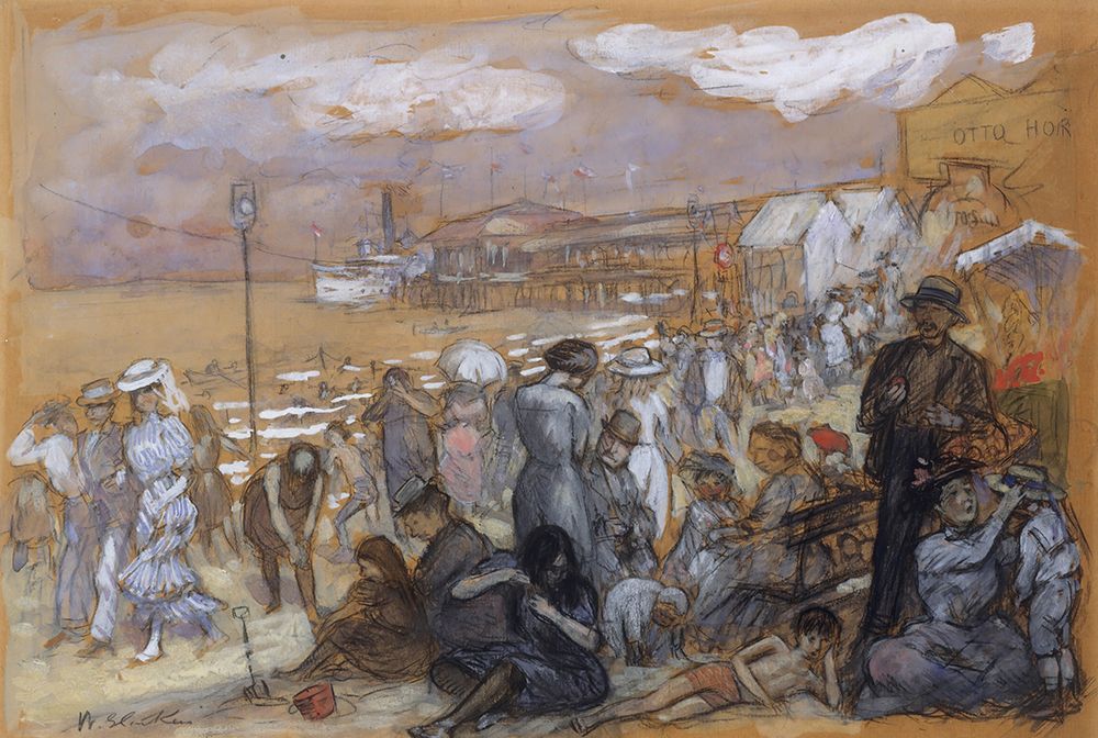Afternoon at Coney Island ca 1907 art print by William James Glackens for $57.95 CAD