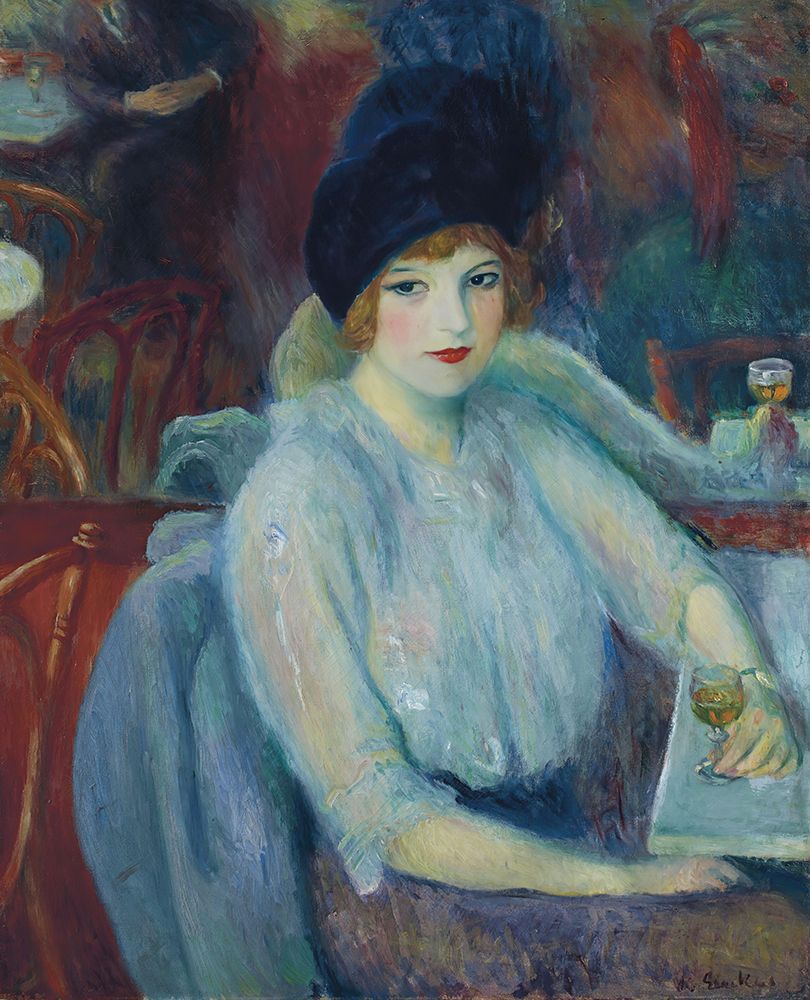 Cafe Lafayette, Portrait of Kay Laurell 1914 art print by William James Glackens for $57.95 CAD