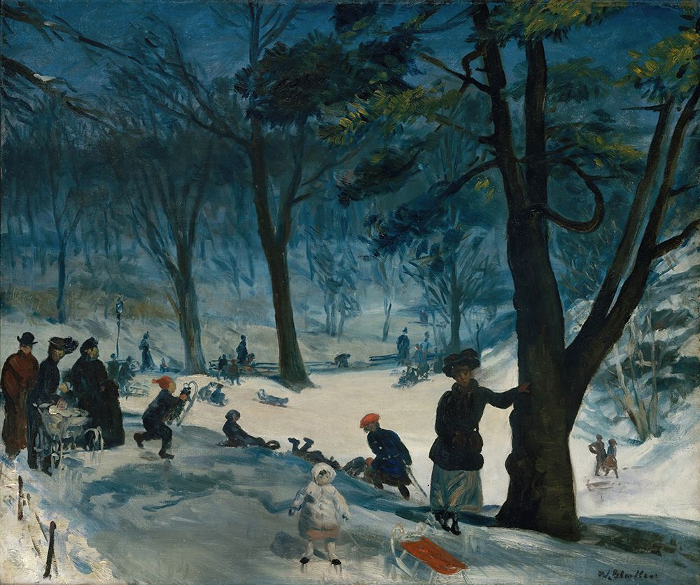 Central Park, Winter ca 1905 art print by William James Glackens for $57.95 CAD