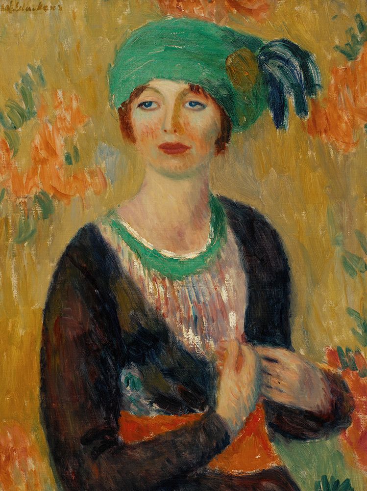 Girl in Green Turban ca 1913 art print by William James Glackens for $57.95 CAD