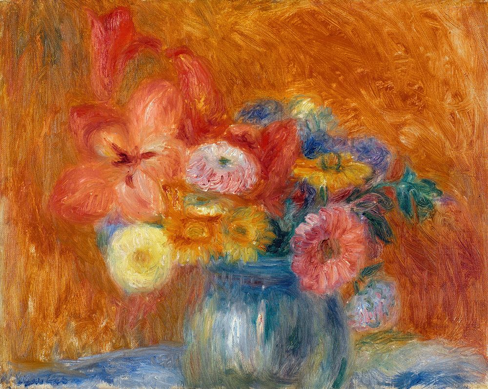 Green Bowl of Flowers ca 1916 art print by William James Glackens for $57.95 CAD