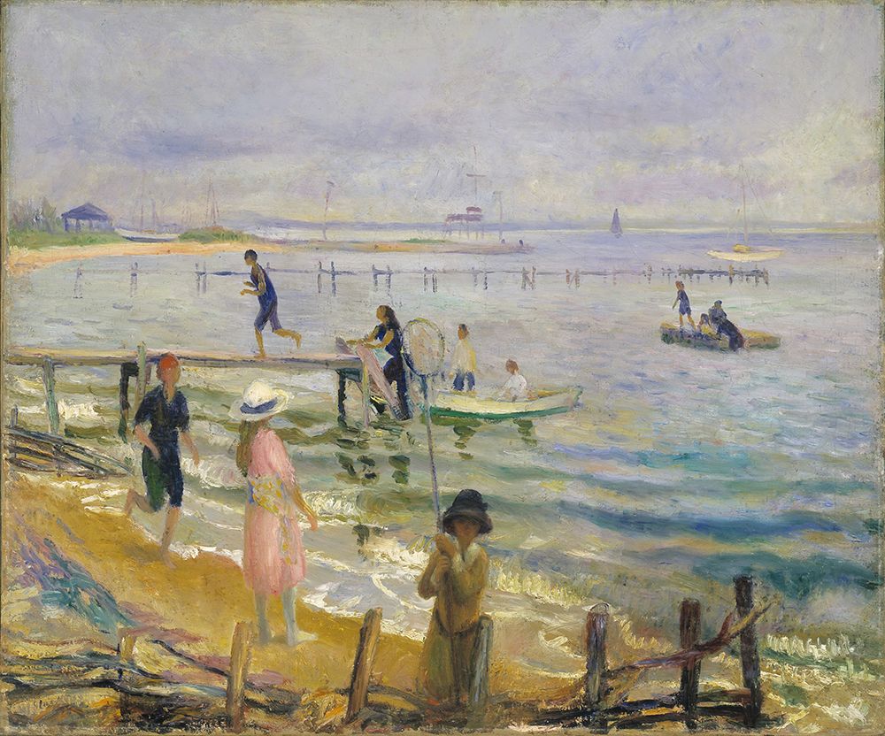 Jetties at Bellport 1912 art print by William James Glackens for $57.95 CAD