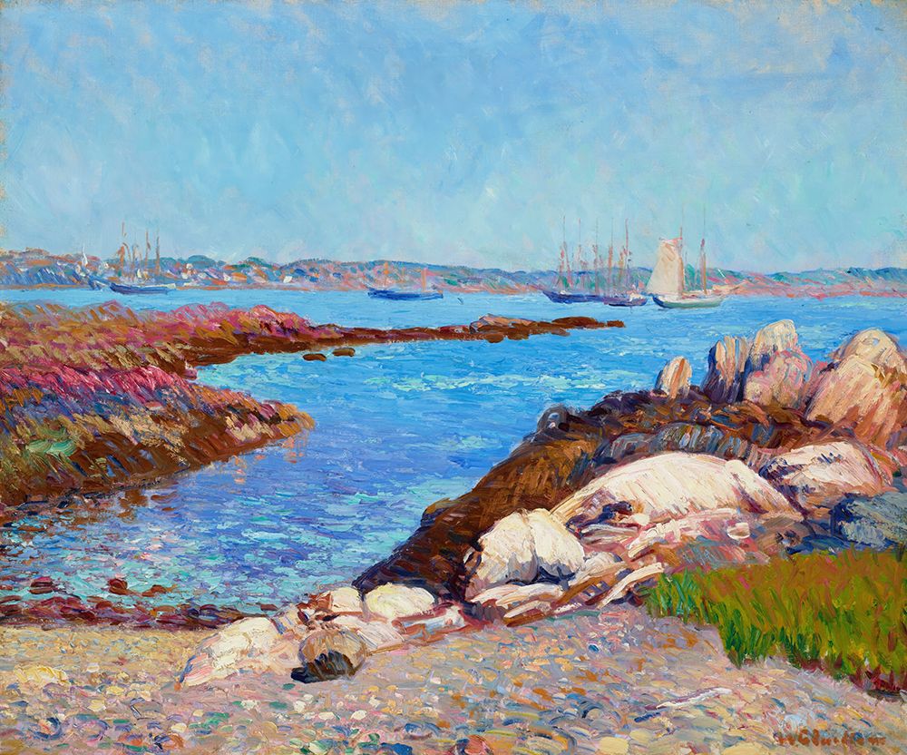 Portsmouth Harbor, New Hampshire 1909 art print by William James Glackens for $57.95 CAD