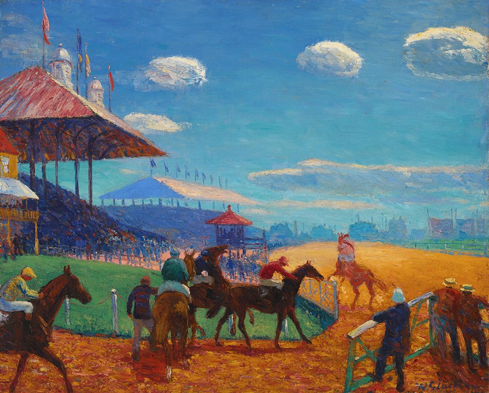 Race Track 1908 art print by William James Glackens for $57.95 CAD