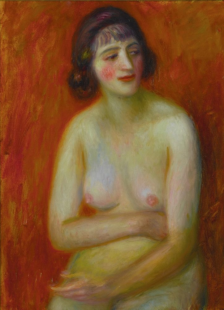 Seated Nude ca 1924 art print by William James Glackens for $57.95 CAD