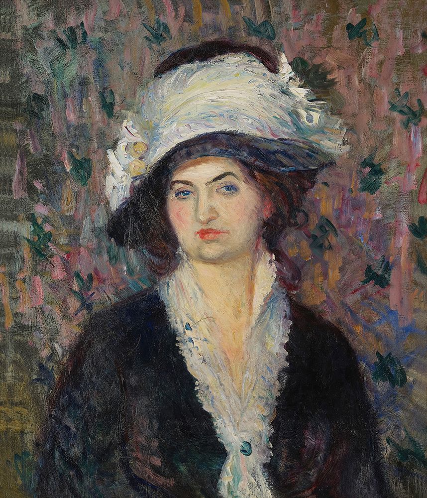 Shop Lady, Woman in a Feathered Hat 1910 art print by William James Glackens for $57.95 CAD