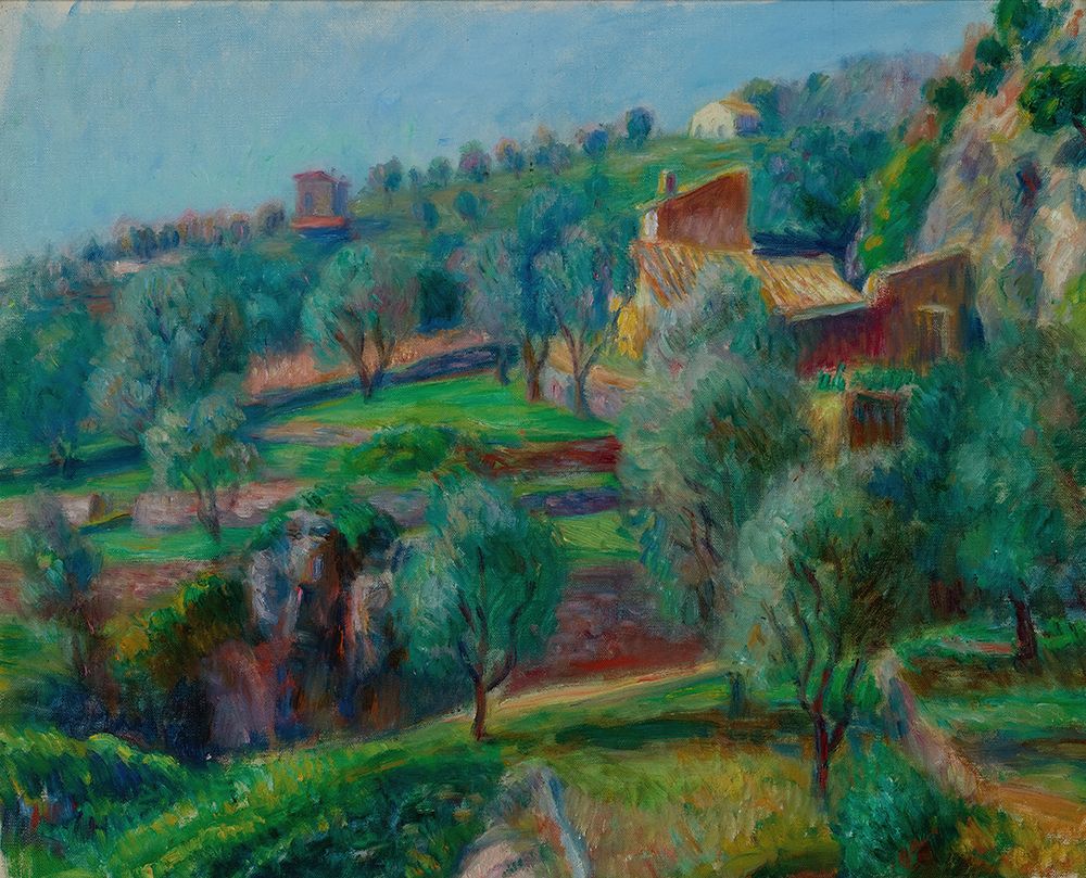 Terraces, South of France art print by William James Glackens for $57.95 CAD