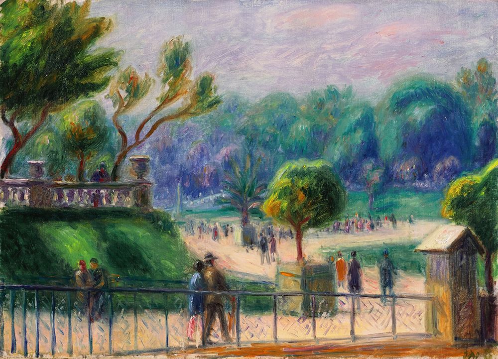 The Balustrade, Luxembourg Gardens 1926 art print by William James Glackens for $57.95 CAD