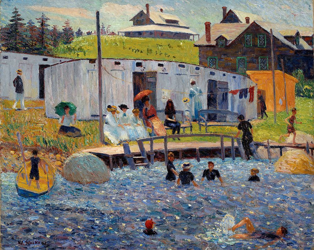 The Bathing Hour, Chester, Nova Scotia 1910 art print by William James Glackens for $57.95 CAD