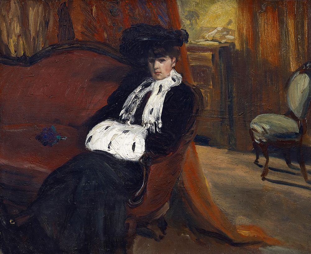 The Ermine Muff 1903 art print by William James Glackens for $57.95 CAD