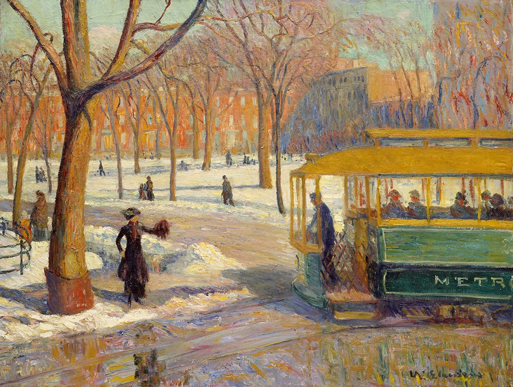 The Green Car 1910 art print by William James Glackens for $57.95 CAD