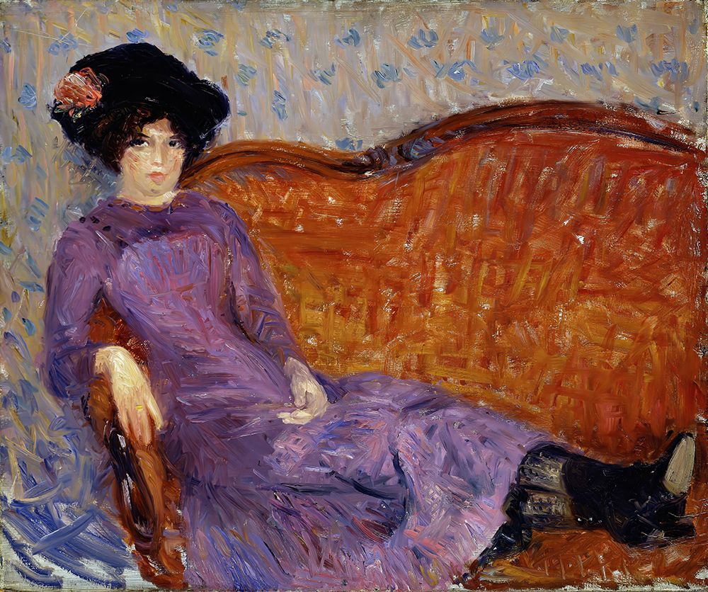 The Purple Dress 1908 art print by William James Glackens for $57.95 CAD