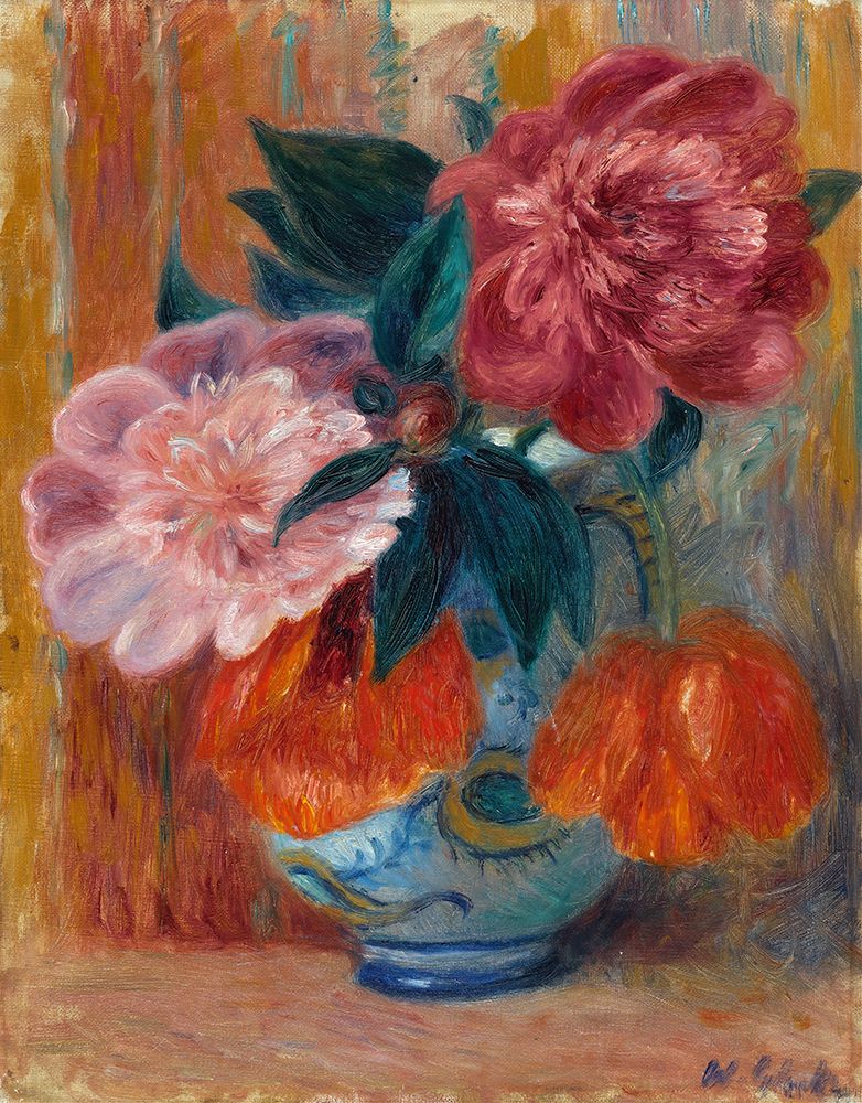 Tulips and Peonies in Pitcher ca 1914 art print by William James Glackens for $57.95 CAD