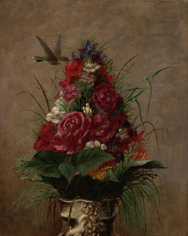 Still Life with Hummingbird 1870 art print by William Merritt Chase for $57.95 CAD