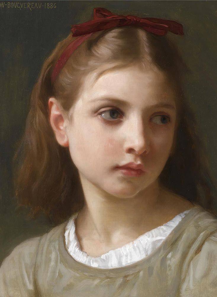 A Little Girl 1886 art print by William-Adolphe Bouguereau for $57.95 CAD