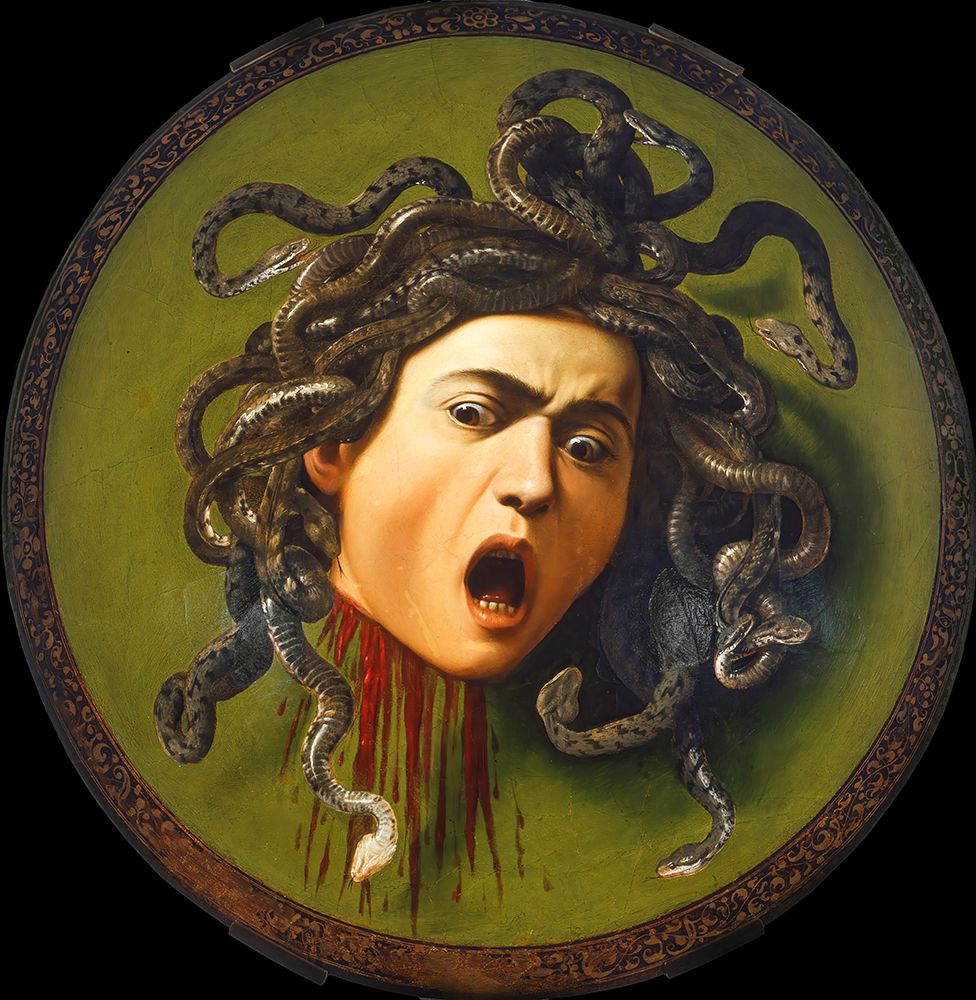Medusa ca 1597 art print by Caravaggio for $57.95 CAD