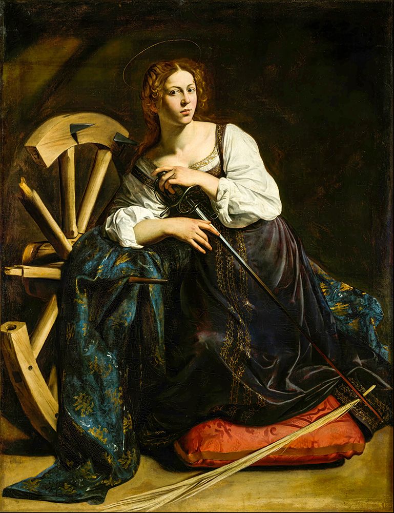 Saint Catherine of Alexandria ca 1597 art print by Caravaggio for $57.95 CAD