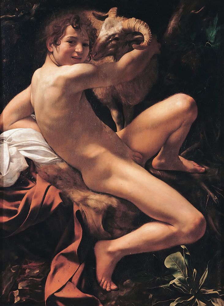 Saint John the Baptist 1602 art print by Caravaggio for $57.95 CAD