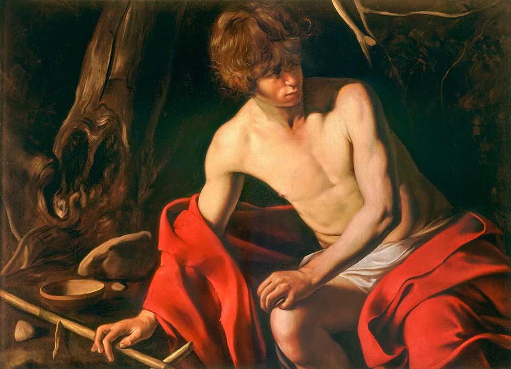 Saint John the Baptist 1603 art print by Caravaggio for $57.95 CAD