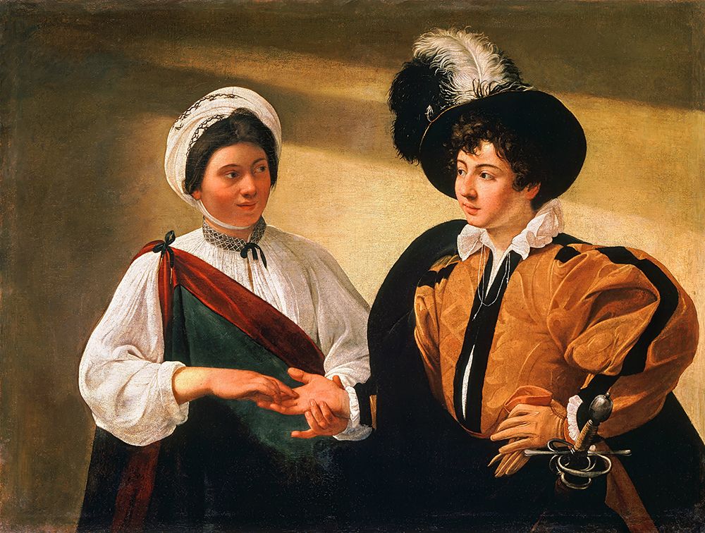 The Fortune Teller ca 1596 art print by Caravaggio for $57.95 CAD