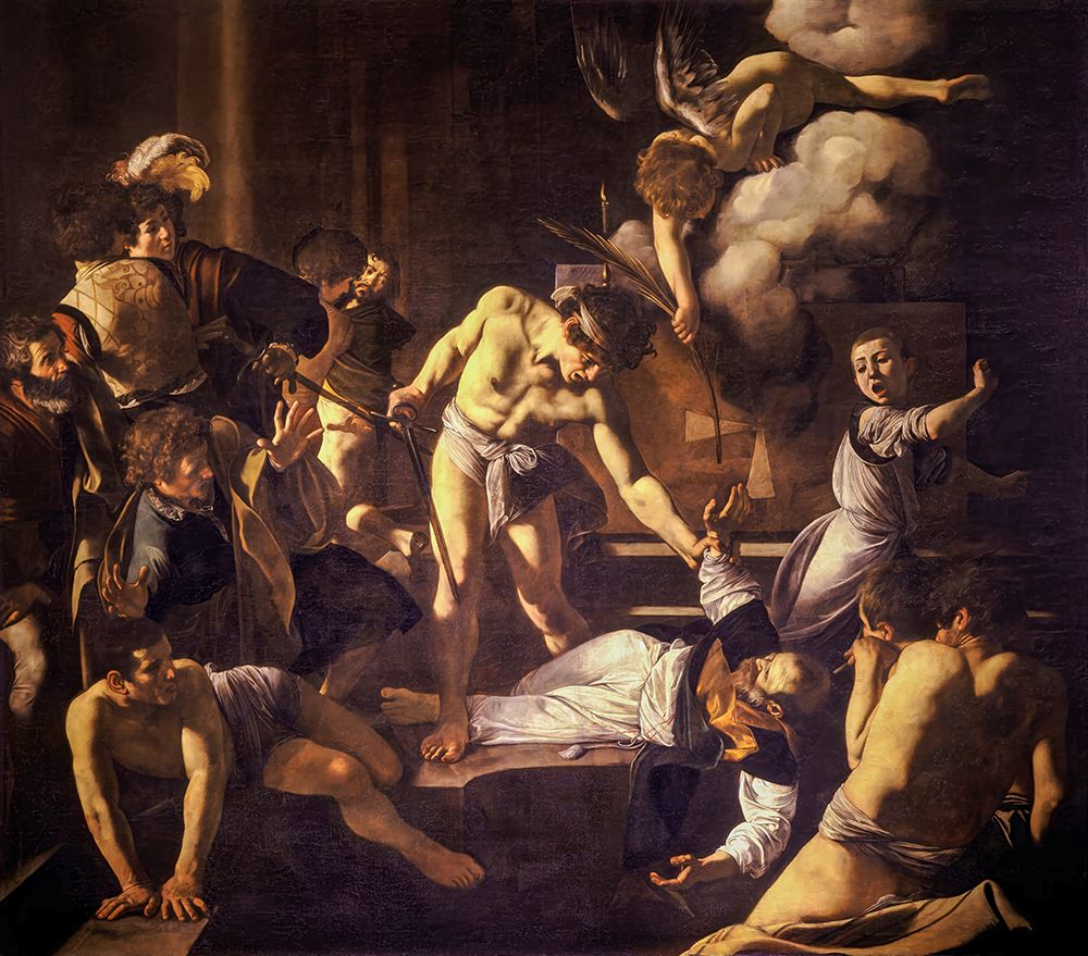 The Martyrdom of Saint Matthew ca 1599 art print by Caravaggio for $57.95 CAD