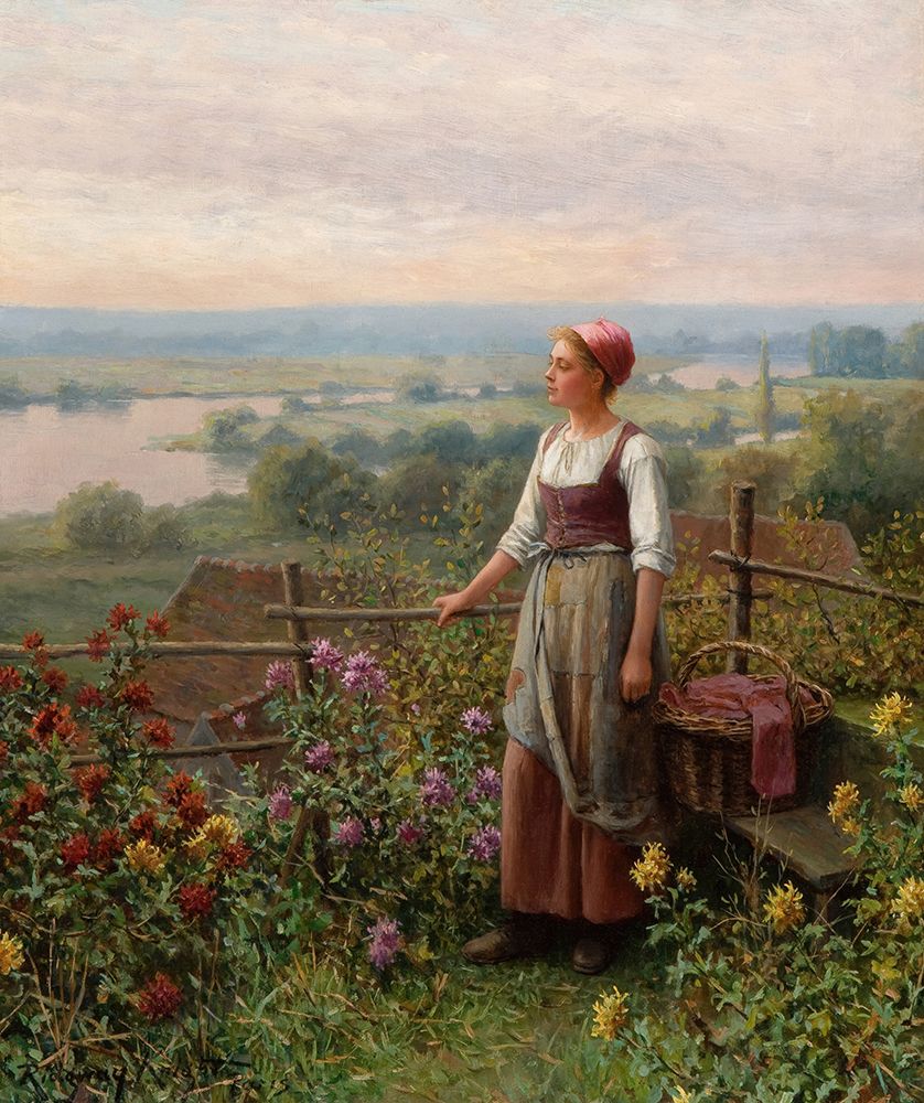 Evening at Chantemesle art print by Daniel Ridgway Knight for $57.95 CAD