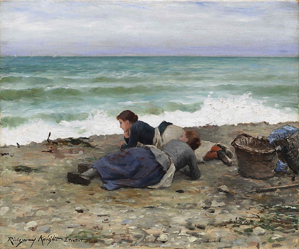High Tide, Etretat 1884 art print by Daniel Ridgway Knight for $57.95 CAD