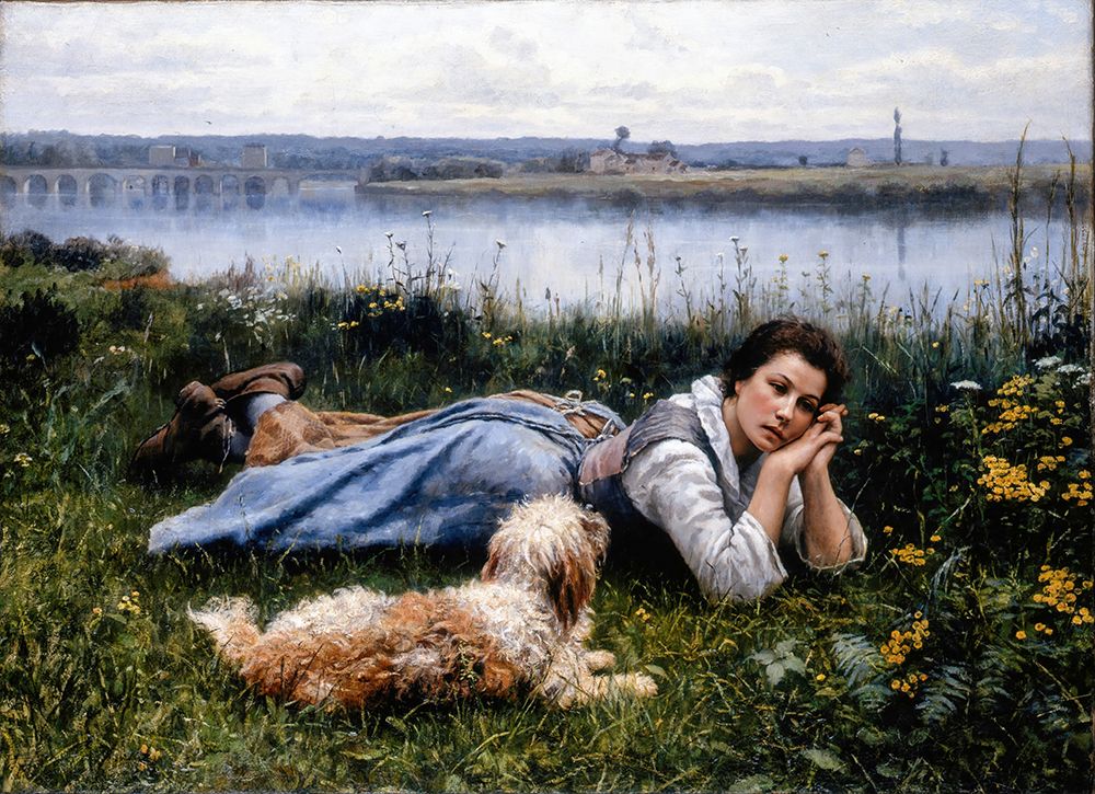 Reverie 1866 art print by Daniel Ridgway Knight for $57.95 CAD