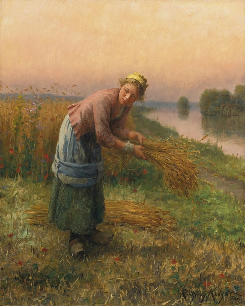 The Gleaner art print by Daniel Ridgway Knight for $57.95 CAD