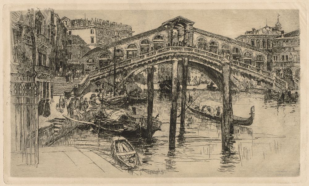 The Rialto, Venice 1883 art print by Frank Duveneck for $57.95 CAD