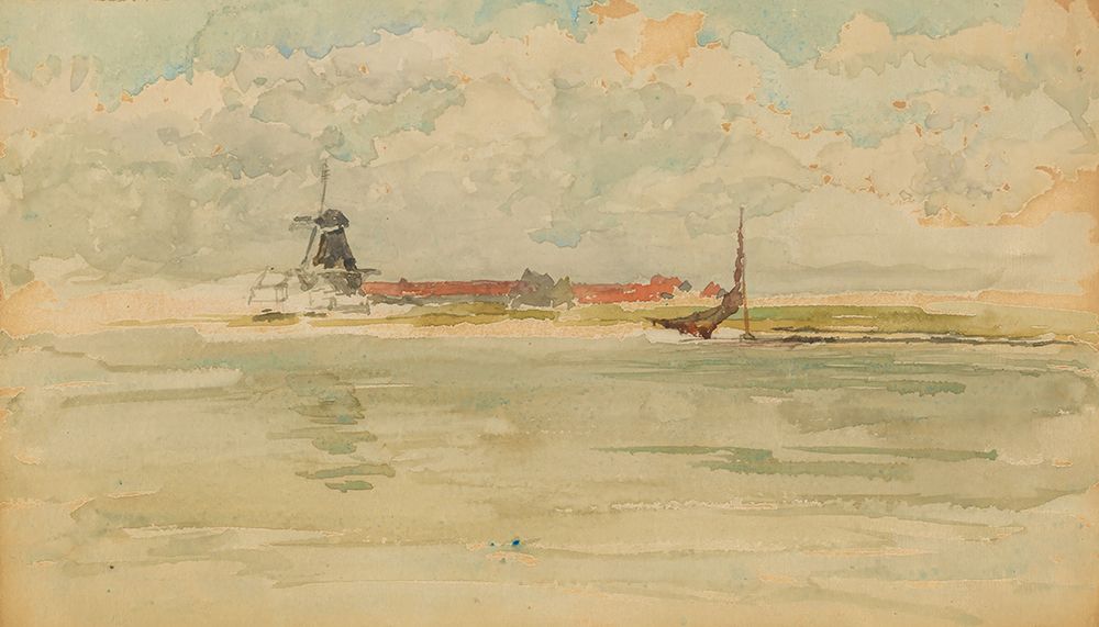 A Little Red Note, Dordrecht 1884 art print by James McNeill Whistler for $57.95 CAD