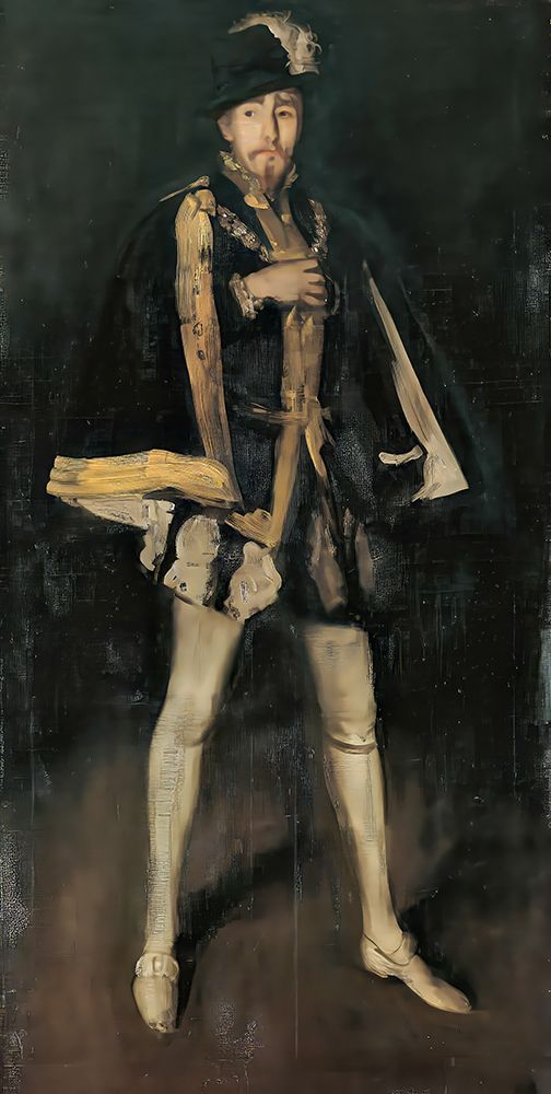 Arrangement in Black No. 3, Sir Henry Irving as Philip II of Spain 1876 art print by James McNeill Whistler for $57.95 CAD