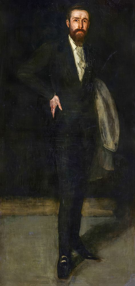 Arrangement in Black, Portrait of F. R. Leyland 1870 art print by James McNeill Whistler for $57.95 CAD