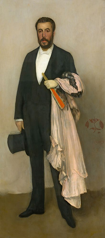 Arrangement in Flesh Colour and Black Portrait of Theodore Duret 1883 art print by James McNeill Whistler for $57.95 CAD