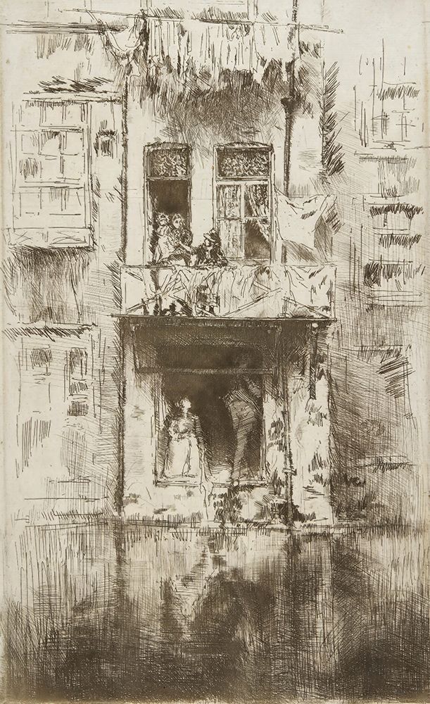 Balcony, Amsterdam 1889 art print by James McNeill Whistler for $57.95 CAD