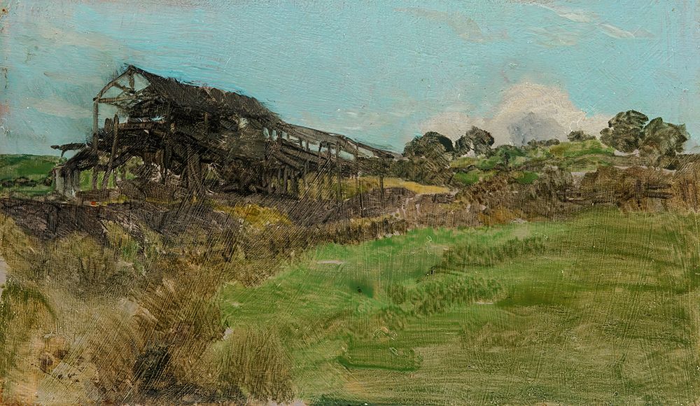 Blue and Emerald, Coal Mine 1883 art print by James McNeill Whistler for $57.95 CAD