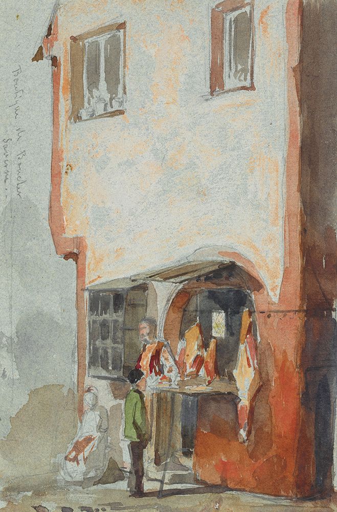 Boutique de Boucher, The Butchers Shop art print by James McNeill Whistler for $57.95 CAD