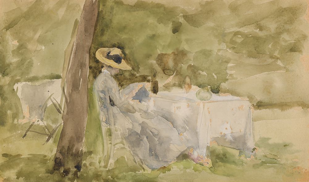 Breakfast in the Garden 1885 art print by James McNeill Whistler for $57.95 CAD